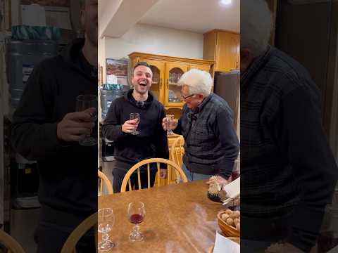 Tasting Nonno's Frankenstein Wine!