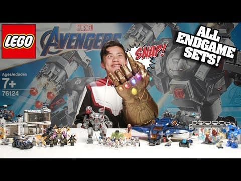 WAR MACHINE BUSTER - ALL LEGO Avengers Endgame Sets 76124 - Time-lapse Speed Build & Review!