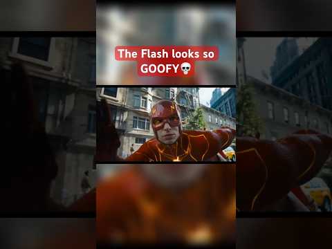 The Flash looks so GOOFY BRUH 😭 #shorts #dc #theflash #movie