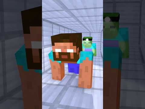 HELP Herobrine get Diamond (Bones - Imagine Dragons) #herobrine #shorts #minecraft #bones