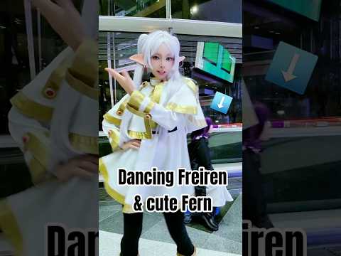 쇼츠 찍는 엄마, 시선강탈하는 딸래미 코스어 #frierencosplay #葬送のフリーレン #모녀코스어
