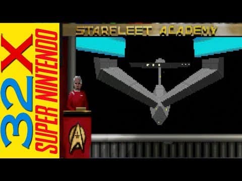 Star Trek Starfleet Academy 32x and SNES review and comparison. Is this a 32X hidden Gem?