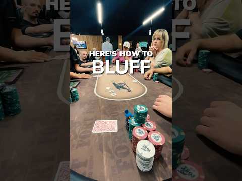 here’s how to bluff anyone at the poker table #shorts #poker