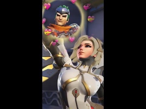 Is Mercy Genji's Love Interest? 😇👹 | Genji and Mercy's relationship #shorts #overwatch2