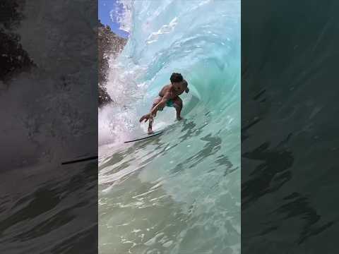 😳 BEST WAVE in Paradise! @Yahir_Valencia2 (IG) #Skimboarding #SoLagLocal #Shorts #GoPro @GoPro