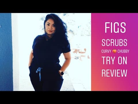 Wear FIGS  Scrubs Curvy Chubby Try On and Review | Nurse Ashley